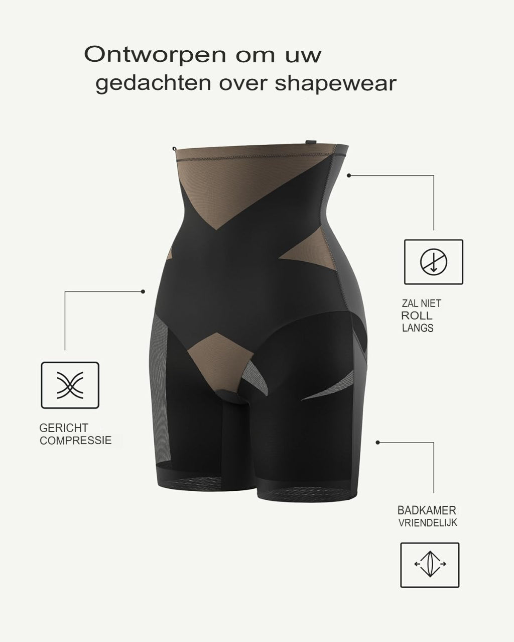 CurveMaster™ Sculpting Short – Onzichtbare shaping, zichtbaar resultaat